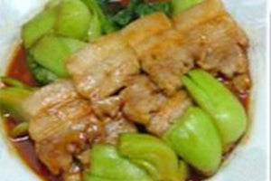 豚肉とチンゲン菜のピリ辛炒め