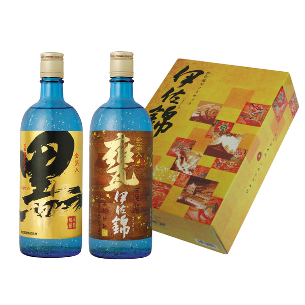 伊佐錦金箔入りギフトセットのラベル
