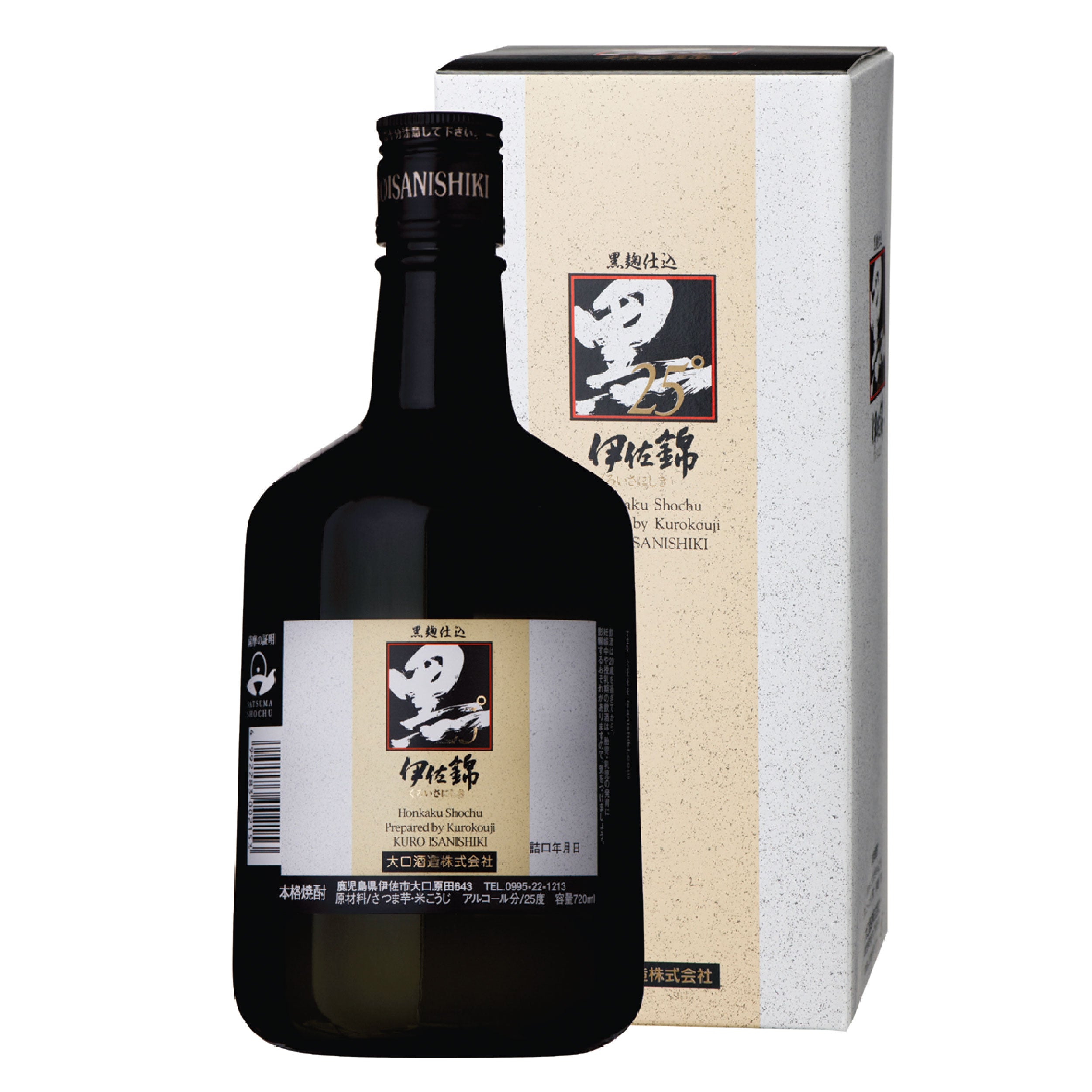 黒伊佐錦 25度 720ml – 大口酒造株式会社