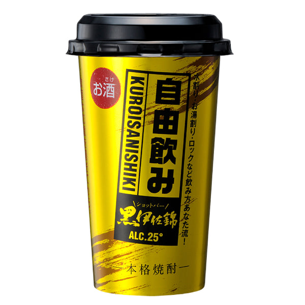 ショットバー黒伊佐錦25度【自由飲み】のラベル